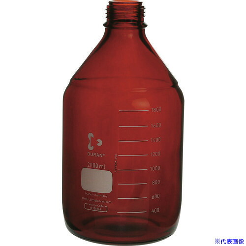 ■SIBATA 耐熱ねじ口びん 茶褐色 びんのみ 2000mL 017210200041(2130462)[送料別途お見積り][法人限定][掲外取寄]｜ファーストFACTORY 11,288円
