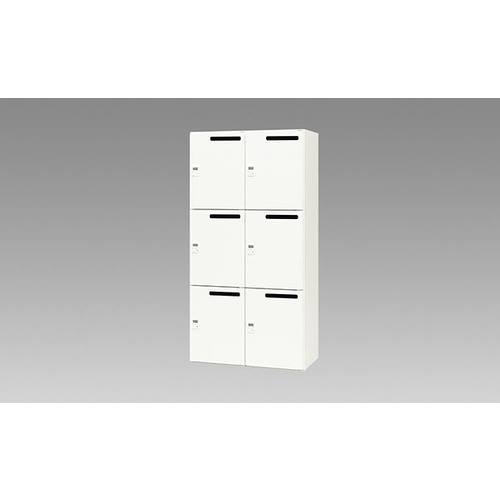 ■NAIKI パーソナルロッカー(6人用) CW型 ダイヤル錠 投入口有 ポケットなし CW0918PLMD6WW(2143971)[送料別途お見積り][法人限定][外直送]｜ファーストFACTORY