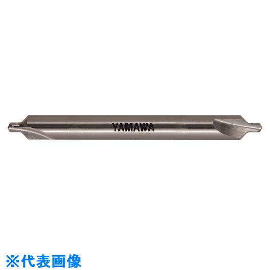 ■ヤマワ ロングシャンク弱ねじれ溝A形90° 超硬センタ穴ドリル C－CD－QL L100 1X90°X4 CCDQL1001X90X4(2152298)