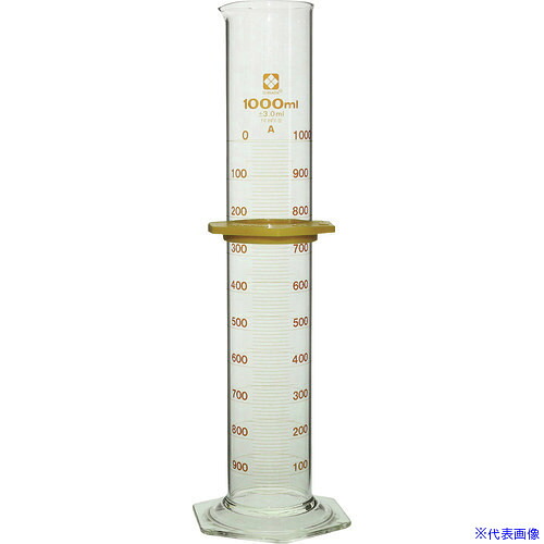 ■SIBATA メスシリンダー スーパーグレード 1000mL バンパー付 0235201000(2159587)|ファーストFACTORY