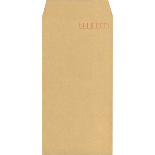 ■キングコーポ 長形3号70g クラフト 森林認証封筒スミ貼1000枚X1箱 191221(2165567)[法人限定][外直送元]