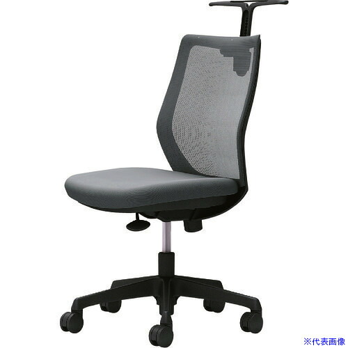 ■OKAMURA CG&minus;M 肘無 背メッシュ ハンガー有 ブラックボディ ナイロンキャスター グレー CG12ZRFZK2(2166981)[送料別途お見積り][法人限定][外直送]｜ファーストFACTORY