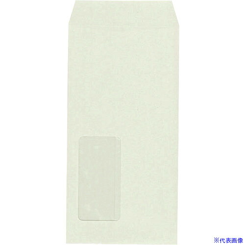 ■キングコーポ 長形3号 窓明封筒 No.9枠ナシ HIソフト グレー1000枚X1箱 120110(2167179)[法人限定][外直送元]