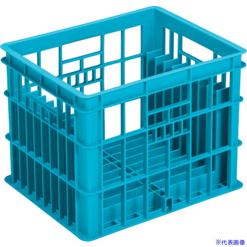 ■サンコー 蓄冷剤収納用容器 102753 クールキャリア(リブ有) 青 102753BL00(B)(2168422)[送料別途お見積り][法人限定][外直送]