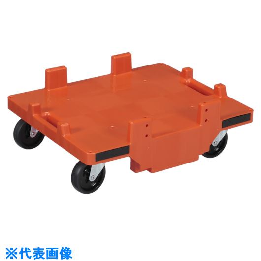 ■サンコー 折りたたみコンテナー用台車 802423 サンキャリー5041オレンジ SK80242301OR(2168451)[送料別途お見積り][法人限定][外直送]｜ファーストFACTORY 16,013円