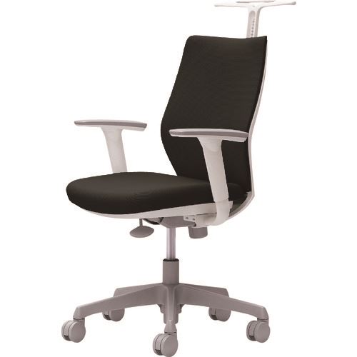 ■OKAMURA CG-M 可動肘 背パッド ハンガー有 ホワイトボディ ナイロンキャスター ブラック CG98WRFM31(2168505)[送料別途お見積り][法人限定][外直送]