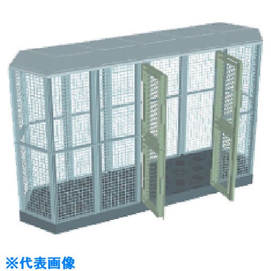 ■サンコー ゴミステーション(ロングー1) 805653 グレー 805653GL00(GY)(2169987)[送料別途お見積り][法人限定][外直送]
