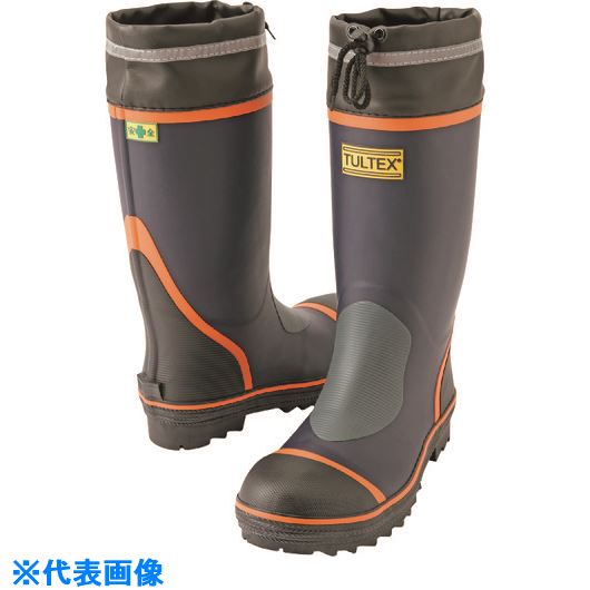 ■アイトス 安全ゴム長靴(踏み抜き抵抗板入り) ネイビーXオレンジ AZ470500824.5(2170091)[送料別途お見積り][法人限定][掲外取寄]