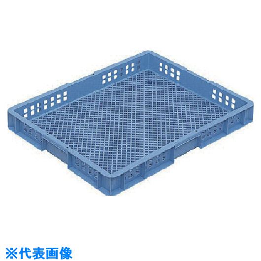 ■サンコー スタッキングコンテナー 102109 サンテナーB#22Mライトブルー SK102109(2171623)[送料別途お見積り][法人限定][外直送]