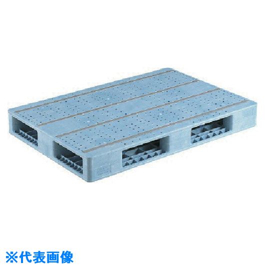 ■サンコー プラスチックパレット 808856 R4&minus;812F青 SK80885601(2175330)[送料別途お見積り][法人限定][外直送]｜ファーストFACTORY