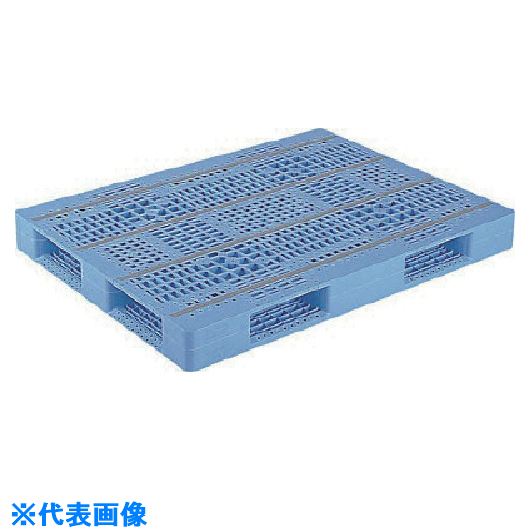 ■サンコー プラスチックパレット 813402 D4－100134青 SK81340201(2175510)[送料別途お見積り][法人限定][外直送] 20,295円