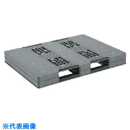 ■サンコー プラスチックパレット 812116 D&minus;1013 グレー SK81211601(2175529)[送料別途お見積り][法人限定][外直送]｜ファーストFACTORY