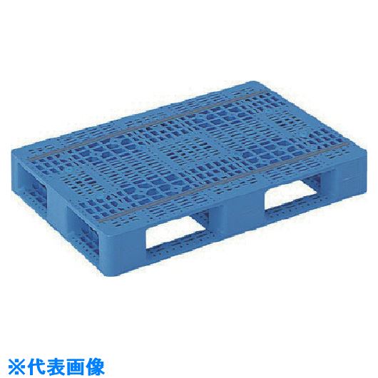 ■サンコー プラスチックパレット 806802 D4&minus;068100 青 SK80680201(2175534)[送料別途お見積り][法人限定][外直送]｜ファーストFACTORY