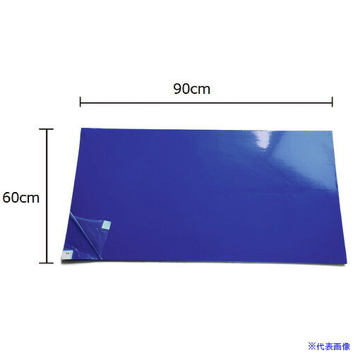 ■セーフラン 粘着マット 60&times;90cm 300枚(30枚&times;10シート) ブルー J2341(2236353)[送料別途お見積り][法人限定][外直送]｜ファーストFACTORY