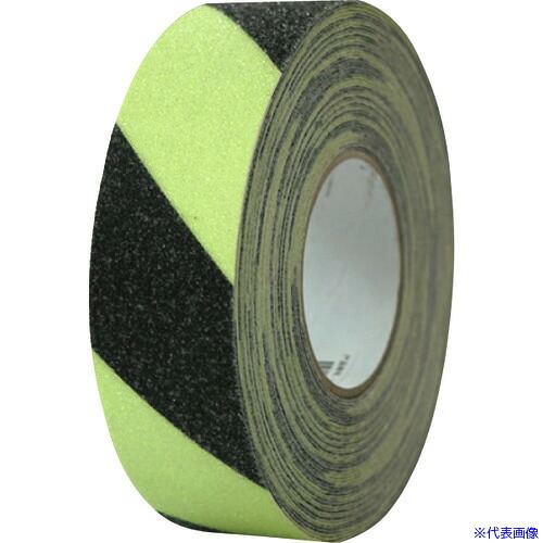 ■セーフラン 蓄光滑り止めテープ 幅50mm×18m 蓄光トラ 14501(2236358) 6,598円