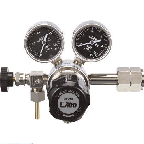 ■日酸TANAKA 分析・研究向け圧力調整器 S－LABOII 入口高圧用、ボンベ用LAB1－1434V QAN95979(2238035)[送料別途お見積り][法人限定][掲外取寄]
