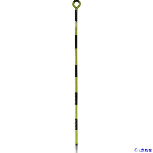 ■DAIDOHANT カラー 異形ロープ止め 丸型 13×1500 ゼブラ (黄・黒) 10168000(2255336)