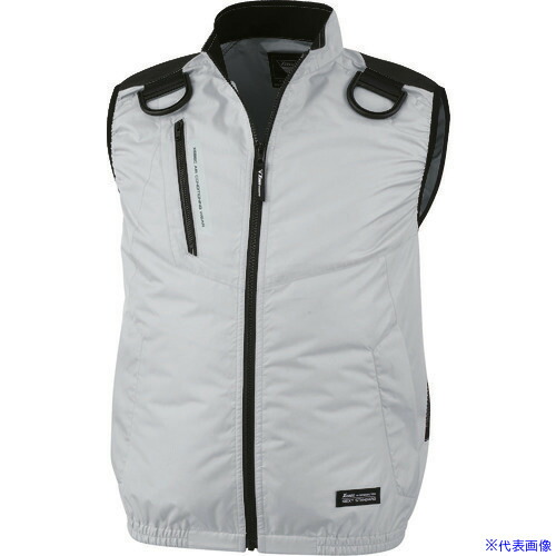 ■XEBEC 空調服遮熱ハーネスベストXE98104－22－5L シルバーグレー XE98104225L(2265885)[送料別途お見積り][法人限定][掲外取寄]