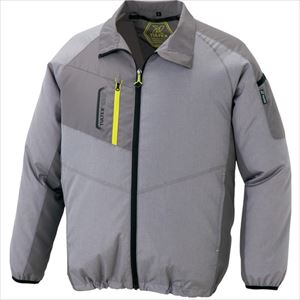 ■アイトス 空調服用ジャケット(空調服TM) 杢グレー 5L AZ501991045L(2268886)[送料別途見積り][法人・事業所限定][掲外取寄]