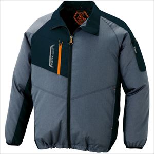■アイトス 空調服用長袖ジャケット(空調服TM) 杢チャコール 5L AZ501991145L(2270452)[送料別途見積り][法人・事業所限定][掲外取寄]