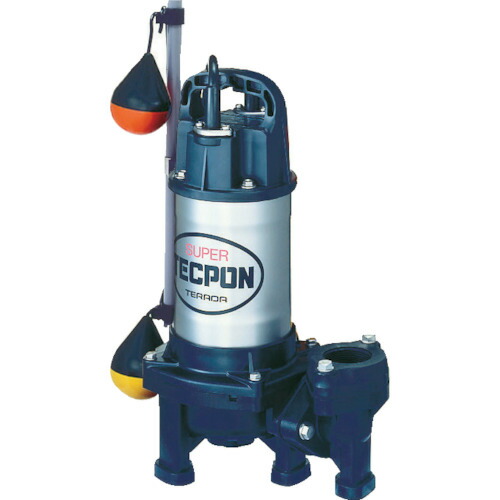 全国組立設置無料 □寺田 汚物混入水用水中ポンプ 自動 0.4kw 全