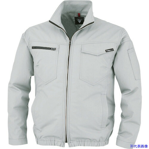 ■XEBEC 空調服制電長袖ブルゾンXE98012－22－S シルバーグレー XE9801222S(2278743)[送料別途お見積り][法人限定][掲外取寄]