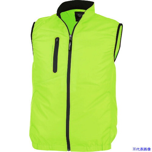■XEBEC 空調服ベストXE98010－84－S イエローグリーン XE9801084S(2281883)[送料別途お見積り][法人限定][掲外取寄]