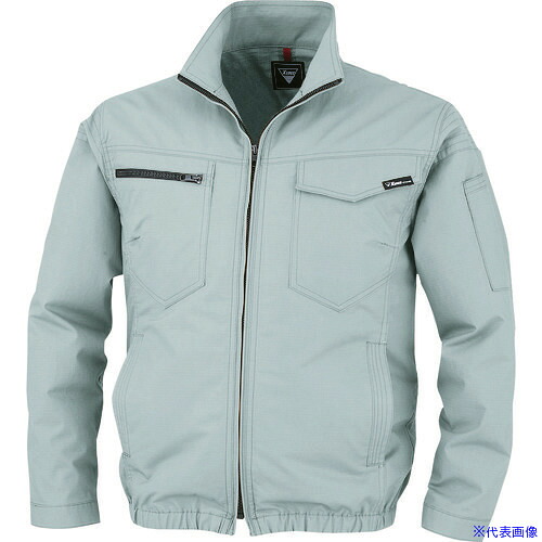 ■XEBEC 空調服制電長袖ブルゾンXE98012－61－L モスグリーン XE9801261L(2281899)[送料別途お見積り][法人限定][掲外取寄]