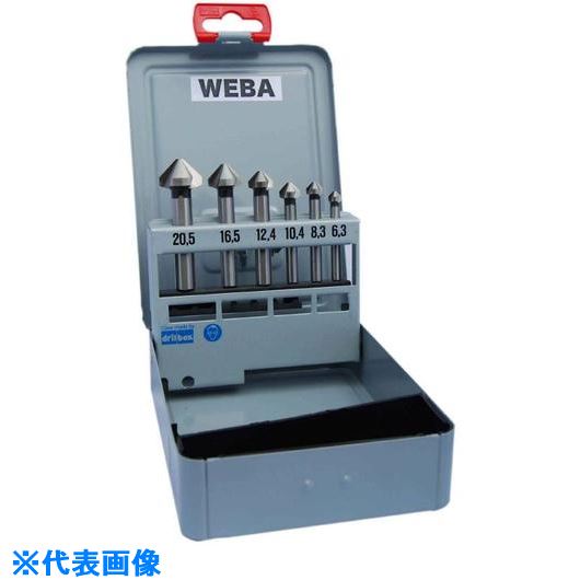 ■WEBA カウンターシンク No.1 90&deg;3枚刃 HSS 6本組セット NO.1(2283609)｜ファーストFACTORY