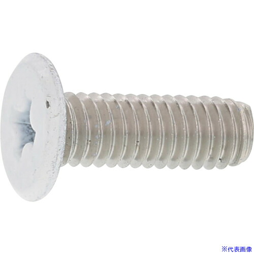 ■SUNCO 頭部ホワイトSUS(+)スリムヘッド小ネジ 4×16 (500本入) 0002A30000400160A0(2295377)[送料別途お見積り][法人限定][掲外取寄]