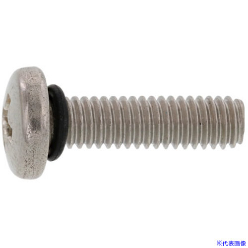 ■SUNCO SUSシールビスバインド小ネジ4×10 (1000本入) 0002D0040040010000(2303231)[送料別途見積り][法人・事業所限定][掲外取寄]