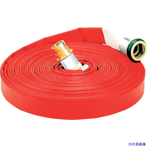■スーパー工業 消防ライトラインホースASY(未検定品)φ65&times;10m 990006218(2460225)[送料別途お見積り][法人限定][外直送]｜ファーストFACTORY