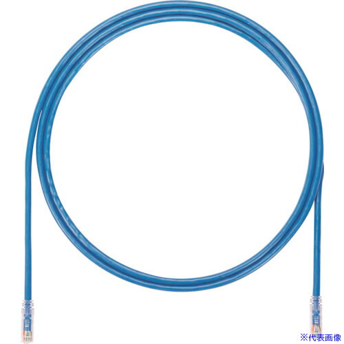■PANDUIT カテゴリ6A UTPパッチコード 24AWG単線 ケーブル径:Φ6.4mm 6m 青 UTP6AX6MBU UTP6AX6MBU(2494055)×10[送料別途お見積り][法人限定][掲外取寄]