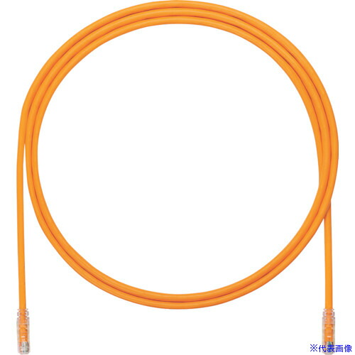 ■PANDUIT カテゴリ6A UTPパッチコード 24AWG単線 ケーブル径:Φ6.4mm 1.5m オレンジ UTP6AX1.5MOR UTP6AX1.5MOR(2494060)×10[送料別途お見積り][法人限定][掲外取寄]