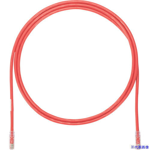 ■PANDUIT カテゴリ6A UTPパッチコード 24AWG単線 ケーブル径:Φ6.4mm 6m 赤 UTP6AX6MRD UTP6AX6MRD(2494068)&times;10[送料別途お見積り][法人限定][掲外取寄]｜ファーストFACTORY