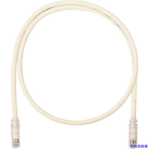 ■PANDUIT カテゴリ6A UTPパッチコード 24AWG単線 ケーブル径:Φ6.4mm 4m オフホワイト UTP6AX4M UTP6AX4M(2494077)×10[送料別途お見積り][法人限定][掲外取寄]