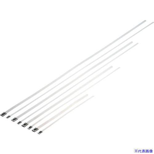 ■PANDUIT MLTタイプ 自動ロック式ステンレススチールバンド SUS304 幅4.6mm 長さ201mm 100本入 MLT2S－CP MLT2SCP(2521709)