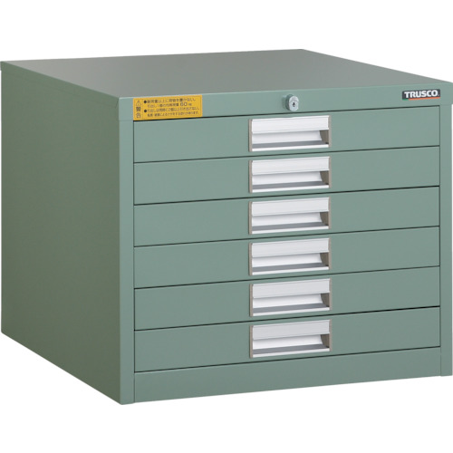 ■TRUSCO LVE型キャビネット 500X550XH420 引出6段 LVE425(2523825)[法人限定][直送元]｜ファーストFACTORY