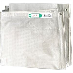 ■グリーンクロス メッシュシート グレー 0.9&times;6.3m ハトメ450ピッチ 6300008584(2529904)[法人限定][外直送元]｜ファーストFACTORY