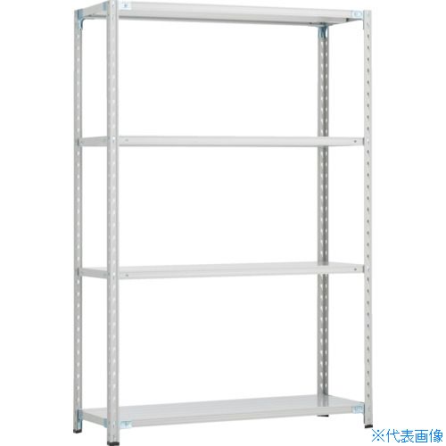 ■TRUSCO CB型 軽中量セミボルトレス棚 1500X450XH1800 4段 WG色 CB6544WG(2545654)[法人限定][直送元]｜ファーストFACTORY