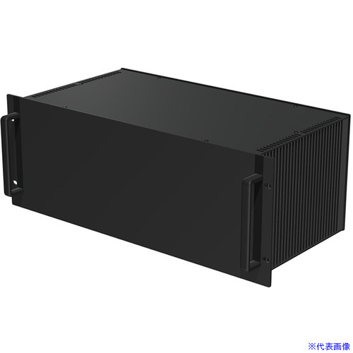 ■タカチ 取手付ヒートシンク式ラックケース HYRH1774323BB(2546991)[法人限定][外直送元]