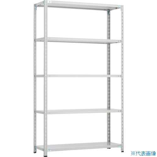■TRUSCO CB型 軽中量セミボルトレス棚 1500X450XH21005段 WG色 CB7545WG(2547148)[法人限定][直送元]｜ファーストFACTORY