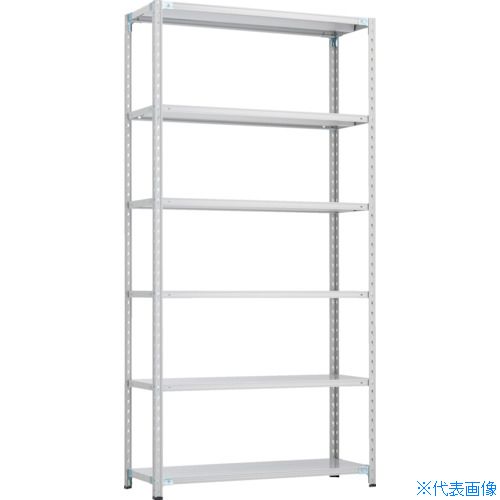 ■TRUSCO CB型セミボルトレス軽中量棚 1200X450XH2400 6段 WG色 CB8446WG(2547170)[法人限定][直送元]