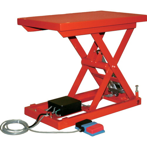 ■TRUSCO テーブルリフト70kg 倍速タイプ 電動Bねじ式 100V 400&times;650mm HDLH0746RT12(2568783)[法人限定][直送元]｜ファーストFACTORY