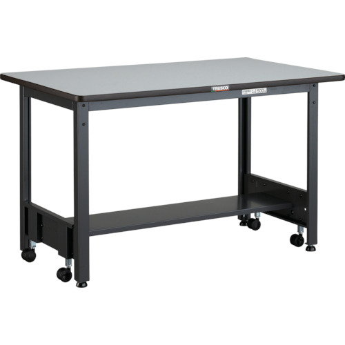■TRUSCO 中荷重作業台(500kg)CFW型 900X750XH740 基本タイプ ダークグレー色 CFWP0975(2570921)[法人限定][直送元]