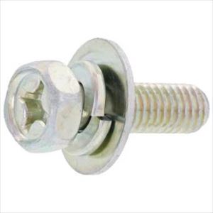 ■SUNCO 組込みねじ (+)アプセットPD＝3(鉄(または標準)・クローム) M6×15(400本入) 100001090060015006(2591029)[送料別途お見積り][法人限定][掲外取寄]
