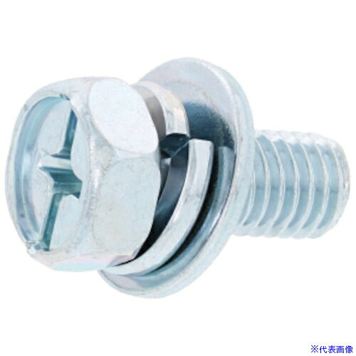 ■SUNCO 組込みねじ (+-)アプセットP＝3(黄銅・塗装グリーン) M10&times;16(50本入) 1001015301000160E0(2603769)[送料別途お見積り][法人限定][掲外取寄]｜ファーストFACTORY