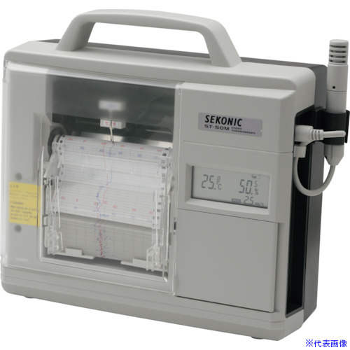 ■SEKONIC 電子式温湿度記録計 ST50M(2604252)[送料別途お見積り][法人限定][外直送]