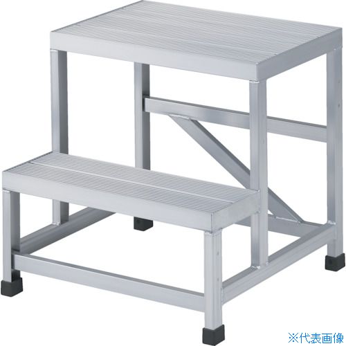 ■TRUSCO アルミ製溶接一体構造型作業台 二段(完成品) W500×D600×H600 WTDB25660(2607524)