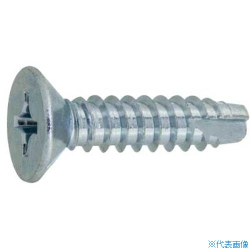 ■SUNCO 三価ホワイト (+)B1サラ 4×10 (1800本入) 210000010040010003(2610947)[送料別途お見積り][法人限定][掲外取寄]